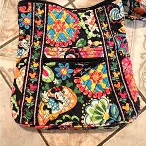 Mickey Mouse Vera Bradley Black Multicolor Paisley Backpack